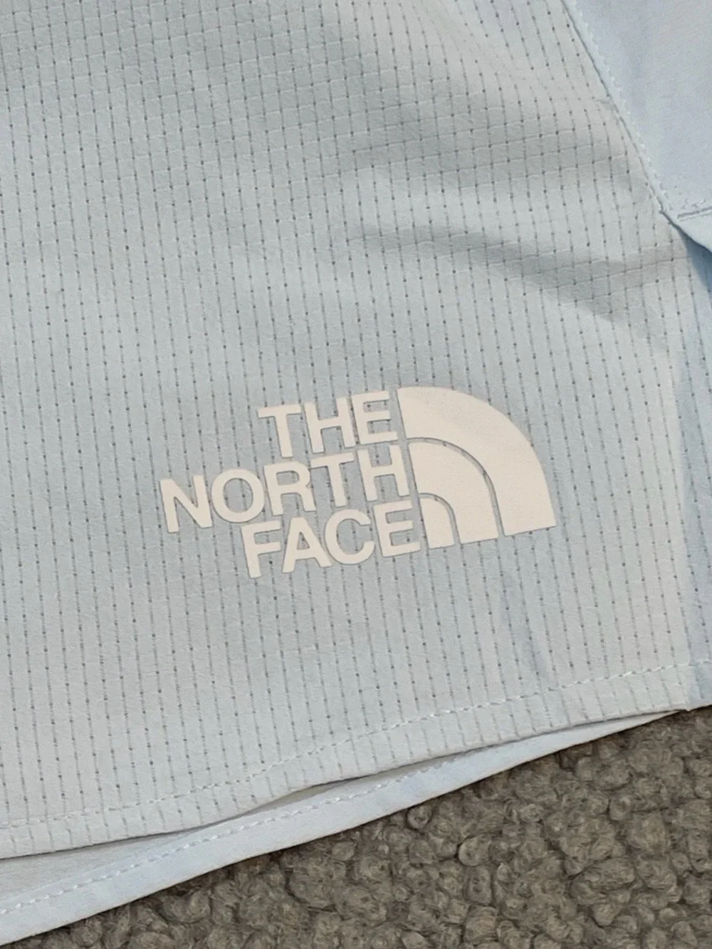 The North Face Mens Light Range Running Shorts XXL Blue Khaki 4 Inch Athletic